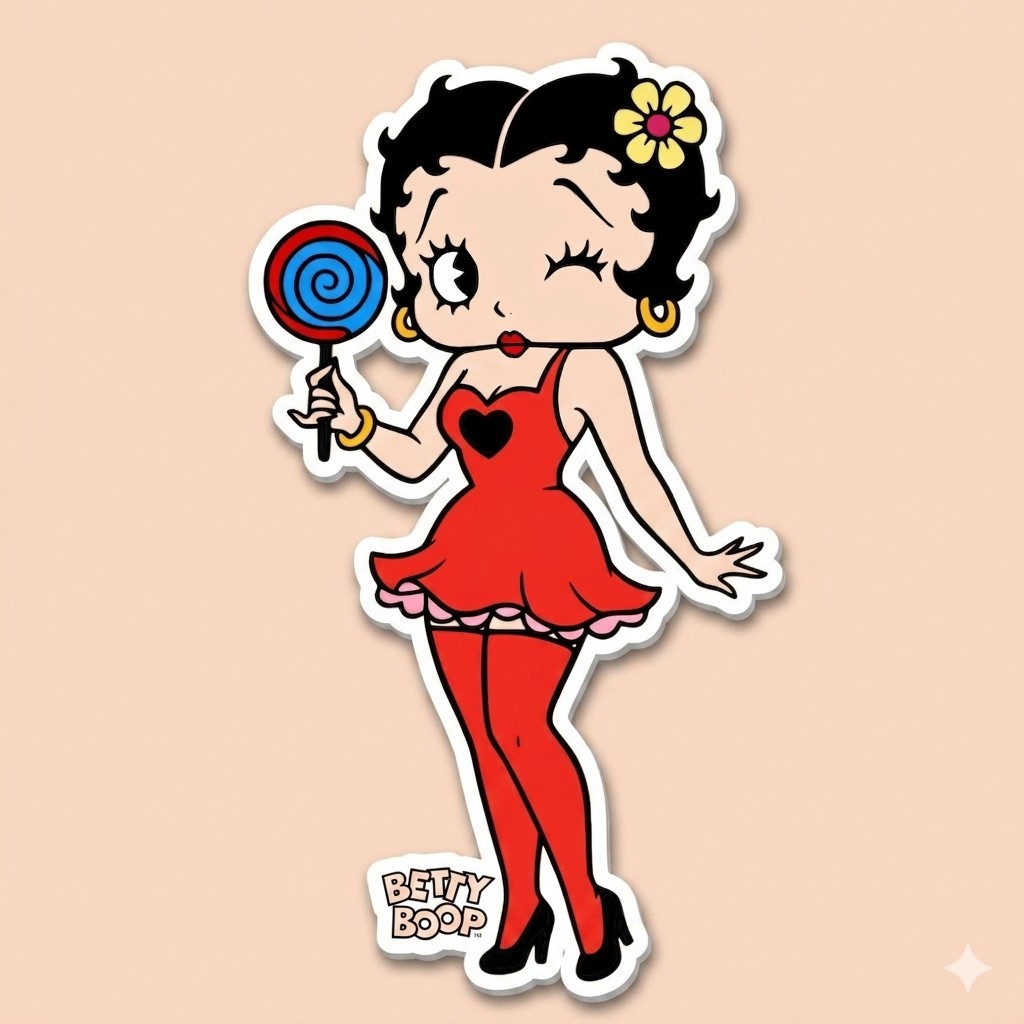 Betty Boop Sticker Decal Phone Laptop Journal