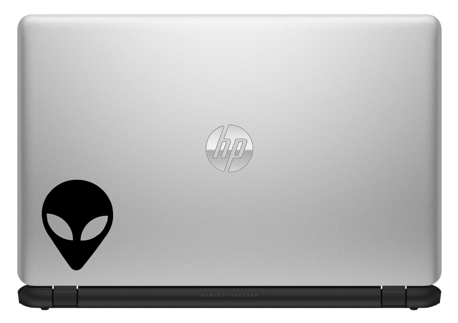 Alien Head Custom Vinyl Sticker / Decal – UFO Flying Saucer Space