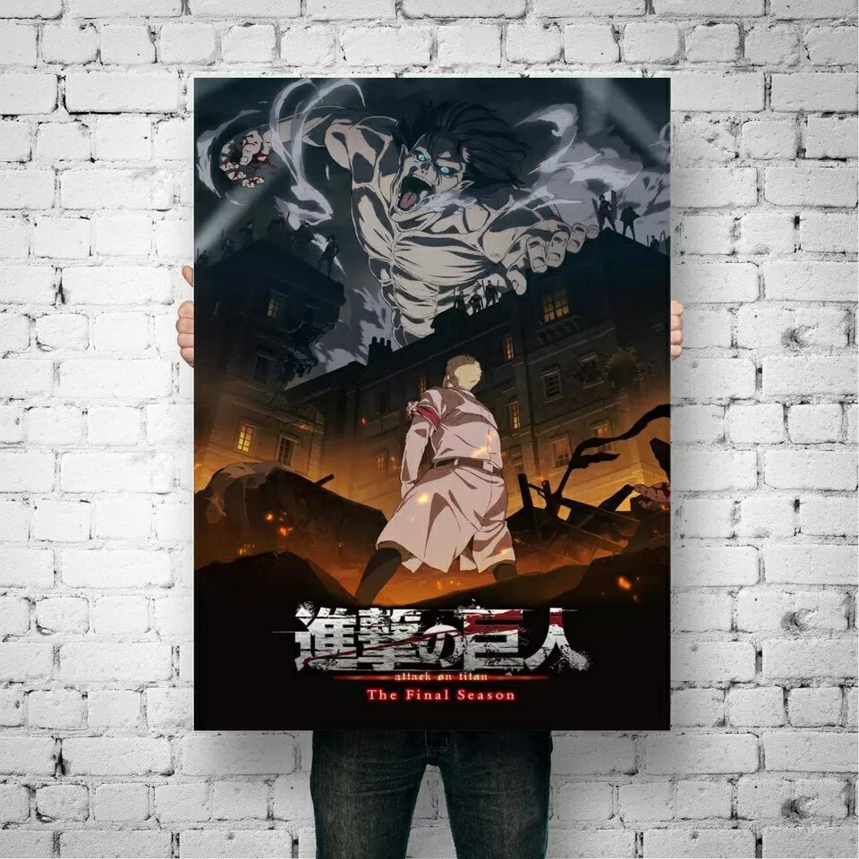 Attack On Titan Manga Canvas Poster Unframed Decoration