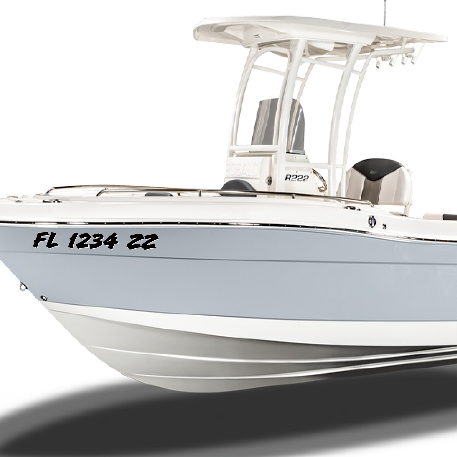 Boat Registration Numbers & Letters 2 Pack Custom 3″ Boat & Jetski Stickers 1CL