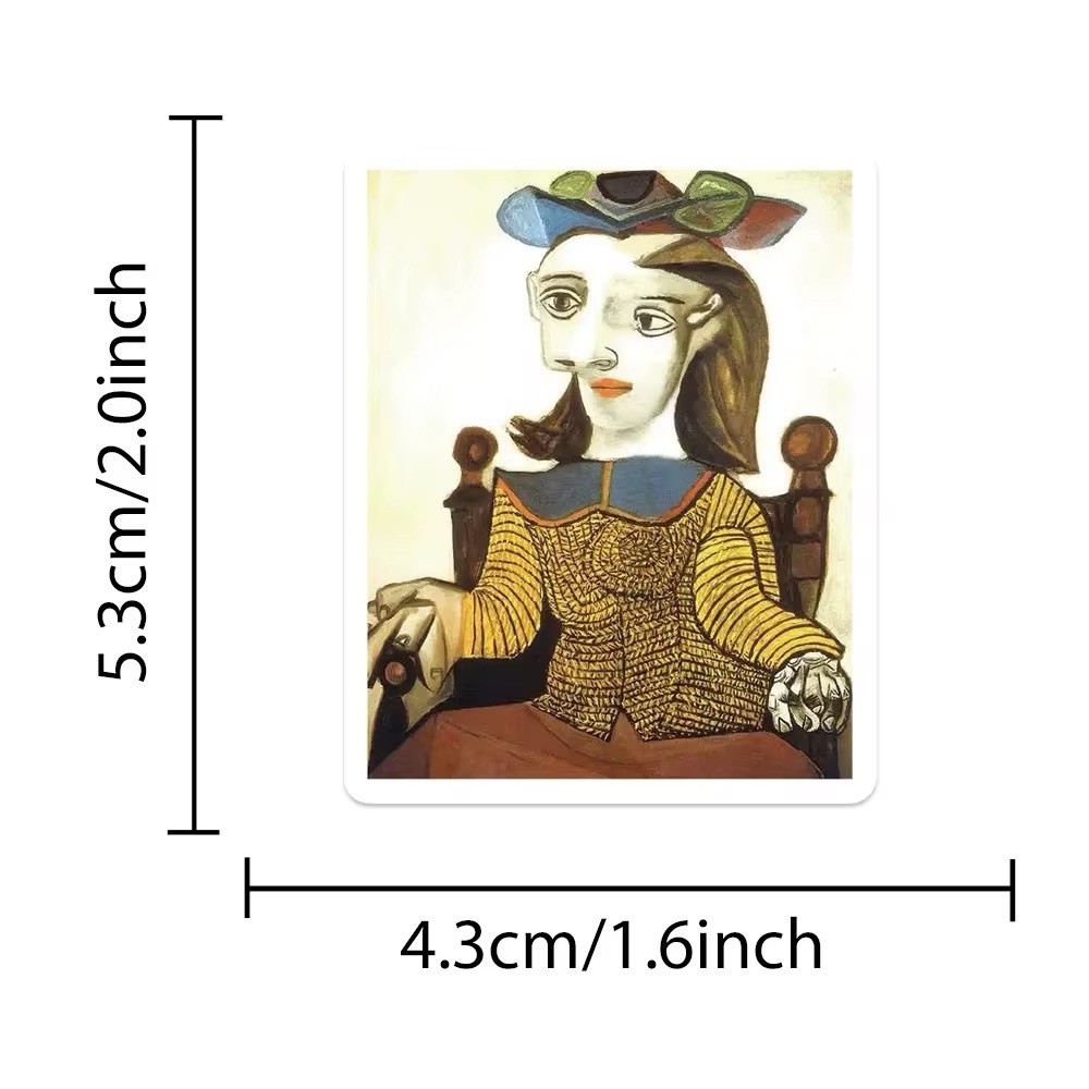 10 Random Picasso Oil Painting Stickers Art Decals Hydro Laptop Free Shipping!