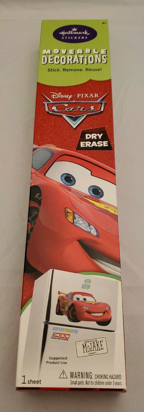 Brand New•Hallmark Stickers•Disney/Pixar•Cars•Moveable Decorations•Dry Erase