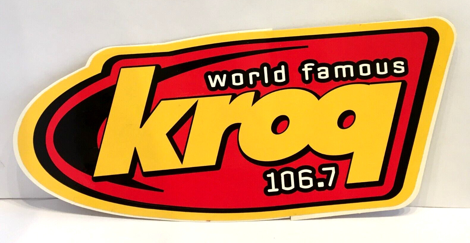 KROQ 106.7 FM STICKER Radio Station LOS ANGELES Deftones Papa Roach MUSIC VTG
