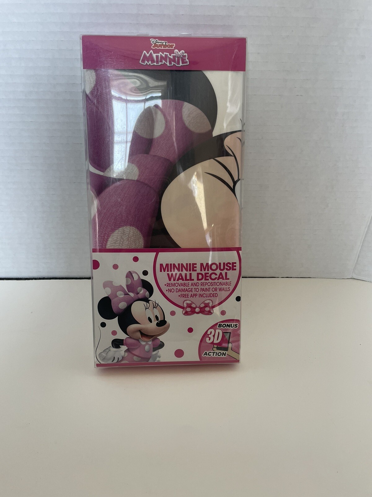 Disney Jr Minnie Mouse Wall Decal Deco Reposition Without Damage 3d Action )
