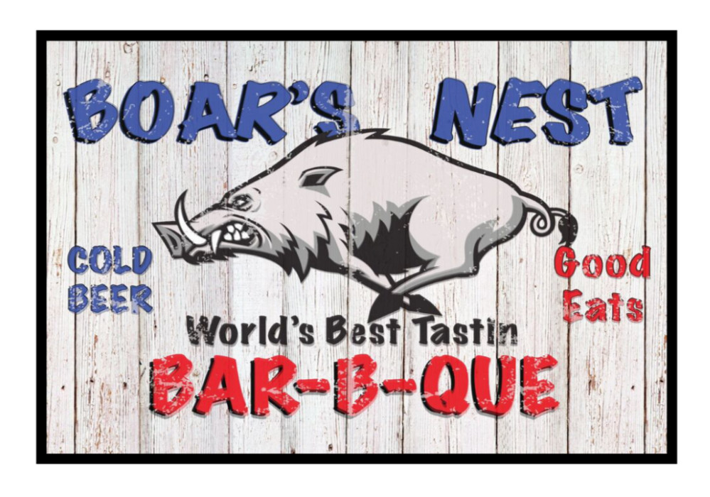 BBQ – Boar’s Nest (Dukes of Hazzard) – 4×6 Vinyl Decal Car Window Cooler Bottle