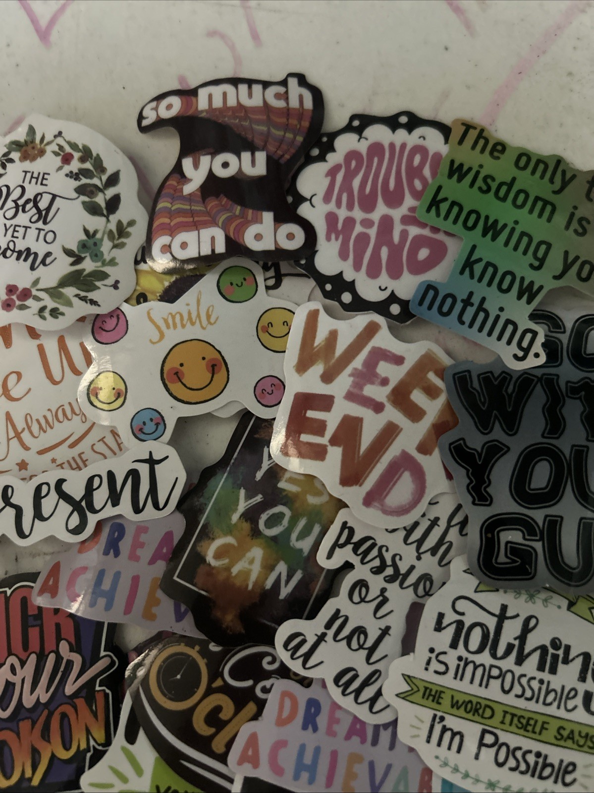 Stickers Pack of 30 ~positive affirmations and phrases