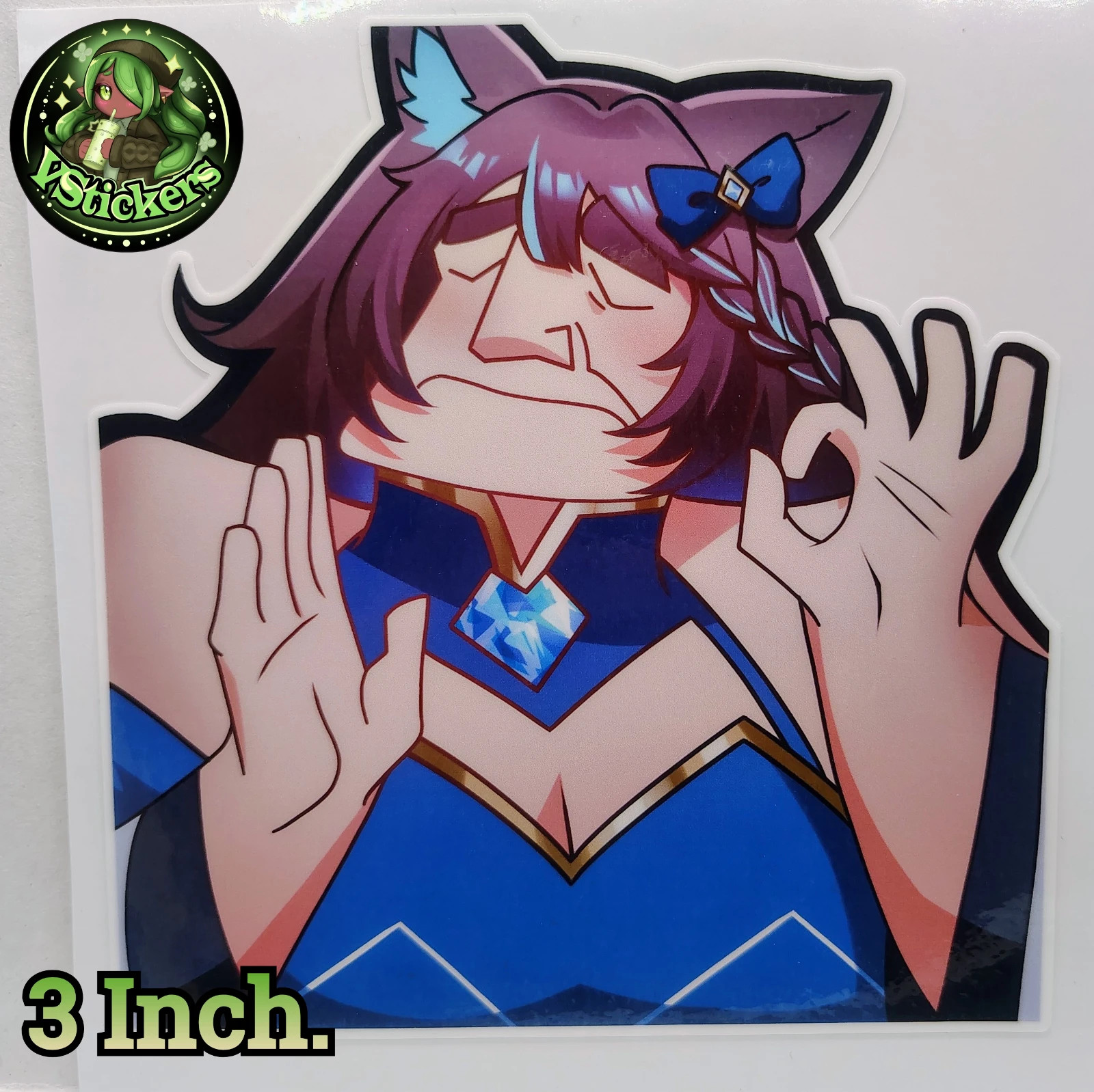 [OC][3 Inch] Crystal Carnie Perfect Meme Emoji! Water-Resistant Vinyl Sticker!
