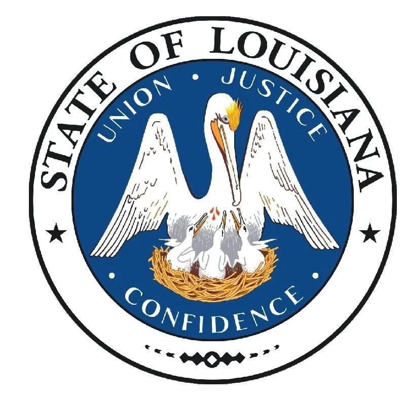 Louisiana State Seal Sticker Decal R537