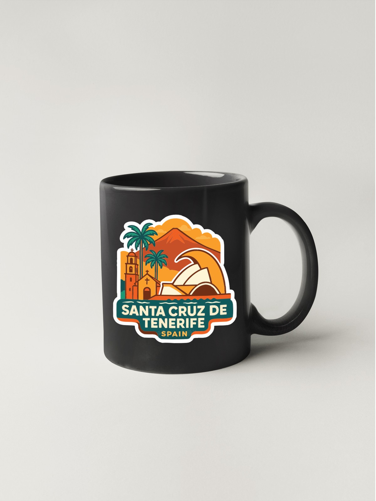 Santa Cruz de Tenerife Spain Sticker Decal Vinyl Die-Cut City Skyline Landmark