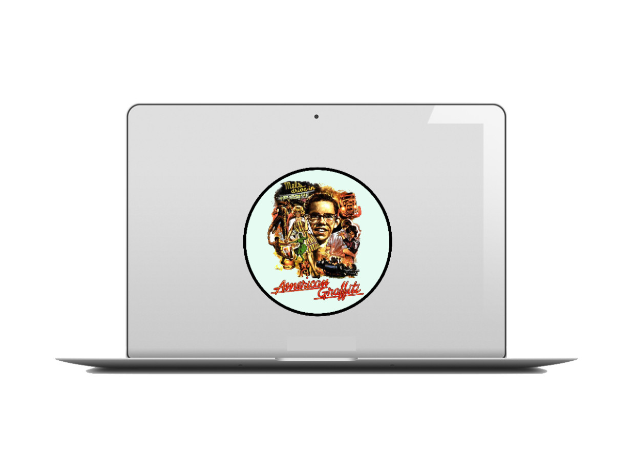 Movie – American Graffiti – 4″ Vinyl Decal Handmade Vehicle Decor Laptop Cooler