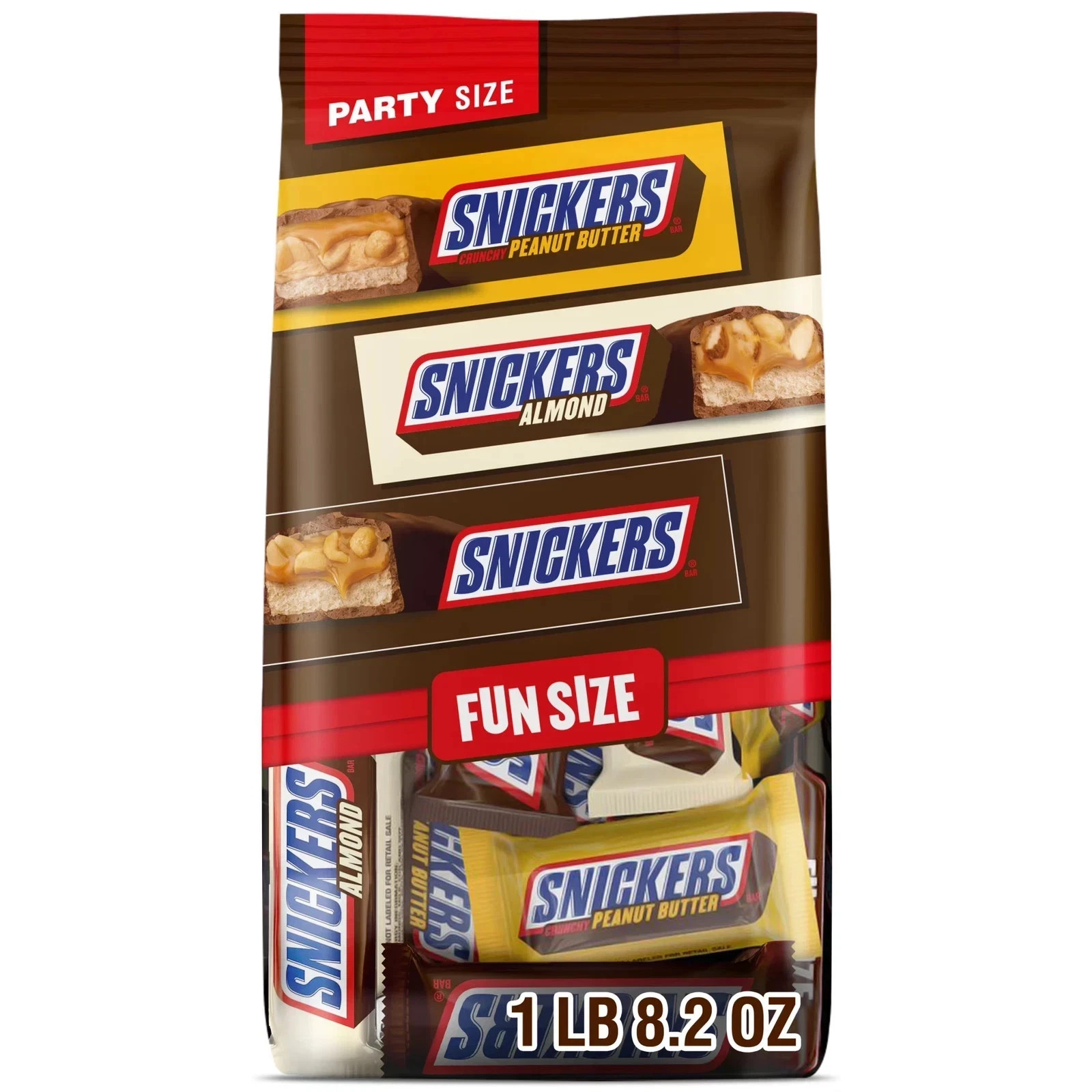 Fun Size Football Chocolate Bars Variety Pack, Party Size – 24.02 Oz Candy Bag
