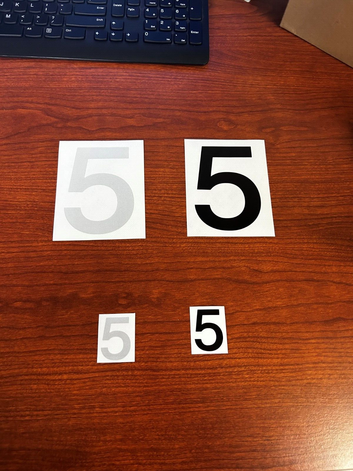 3M Reflective Numbers – 1.5″ and 4″ Sizes – Black and White Variations