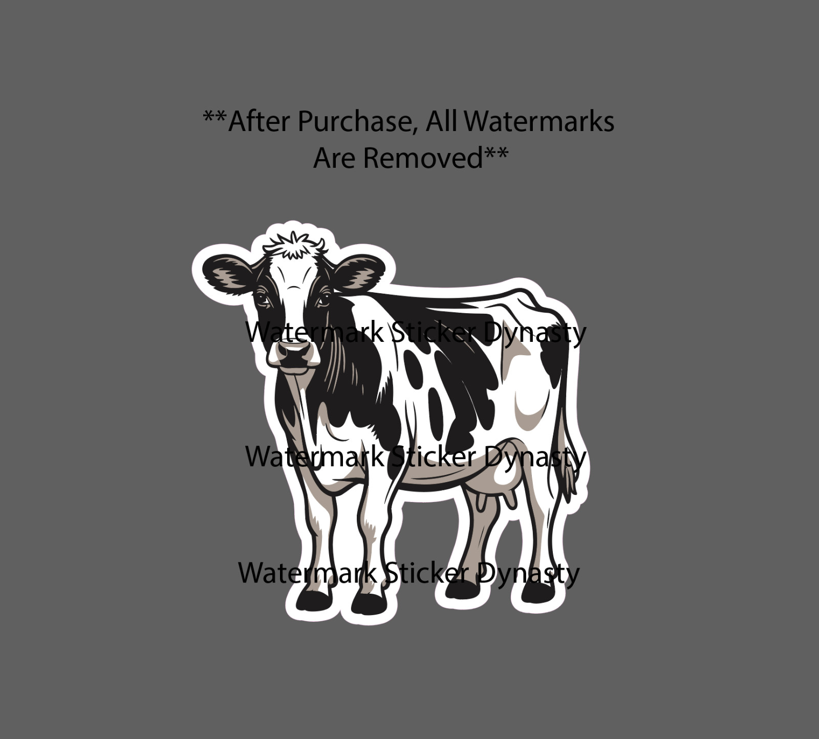 Holstein Cow Sticker Waterproof Decal Dairy Milk Cheese Farm Farmhouse Gift NEW