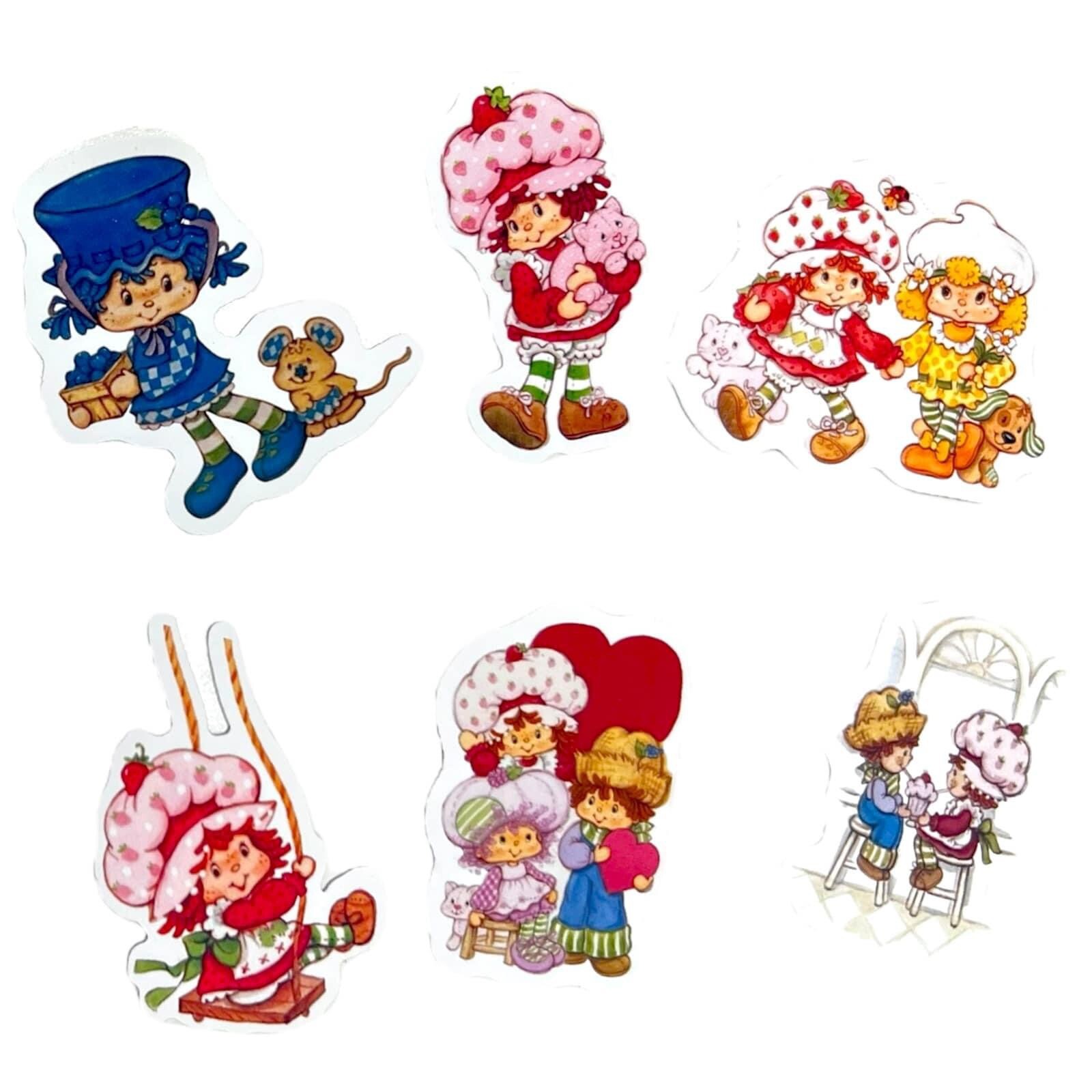 Strawberry Shortcake Stickers Retro Water Resistant Vinyl Matte 6 Pack Decals