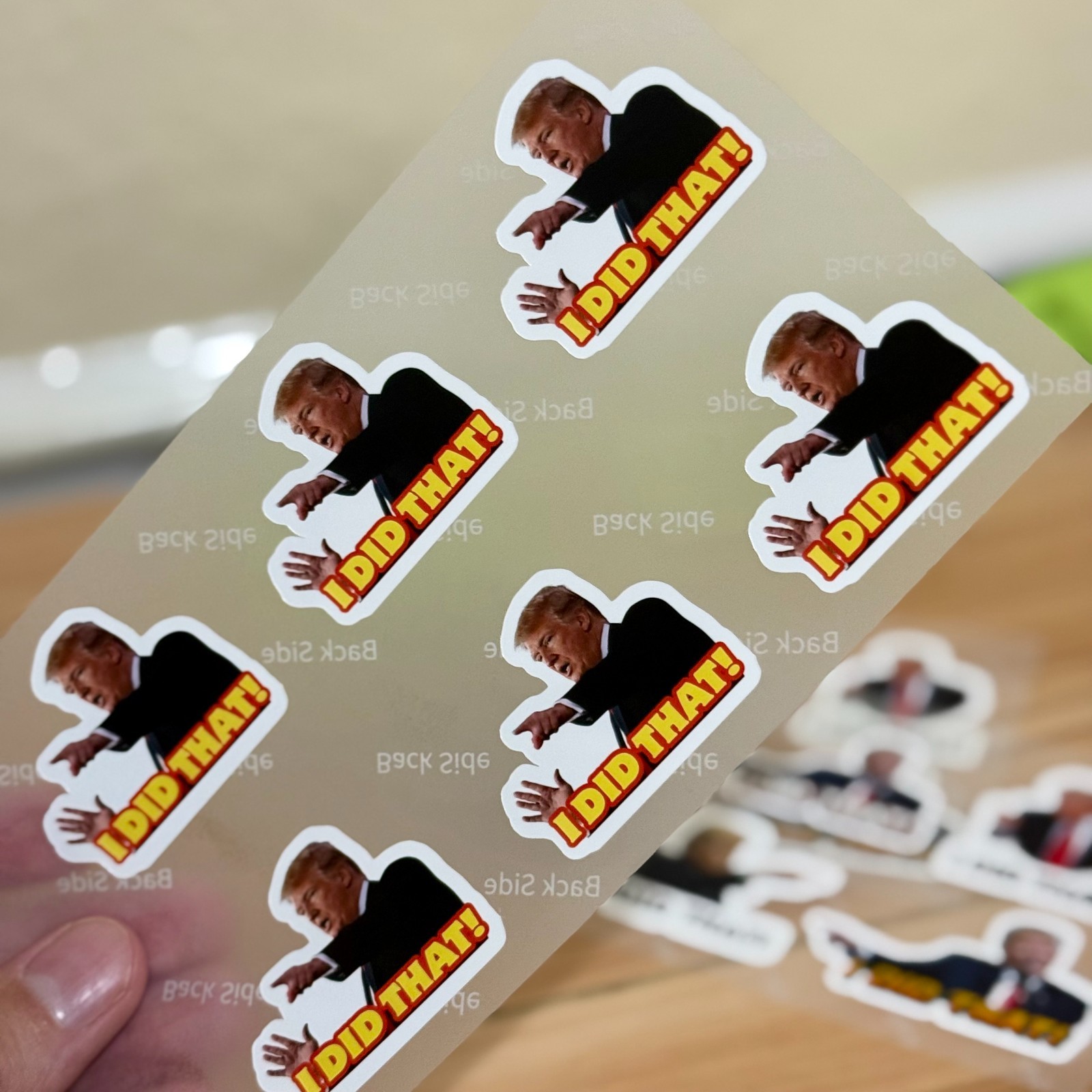 50 pack Donald Trump “I DID THAT!” Stickers 2″ Waterproof Vinyl Gas Pump Decals