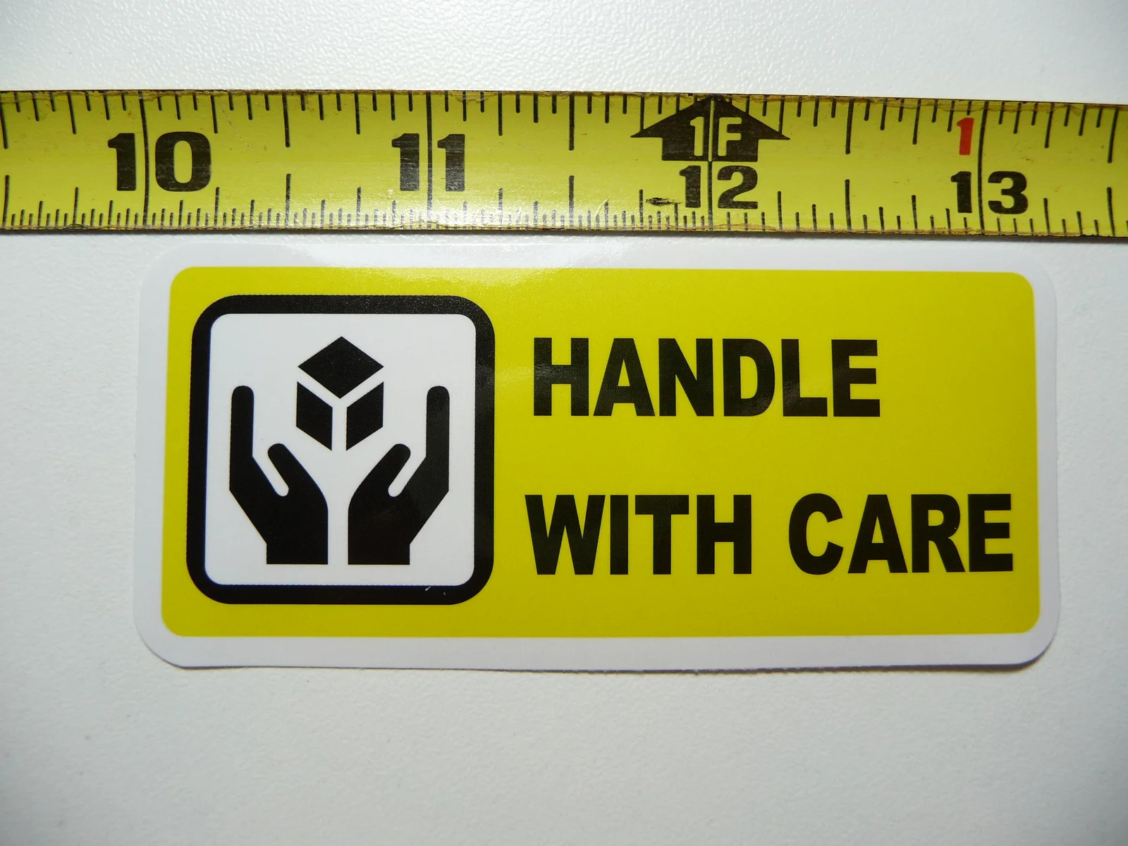 HANDLE WITH CARE HANDS BOX SMALL STICKER DECAL ART WINDOW LAPTOP SKATEBOARD