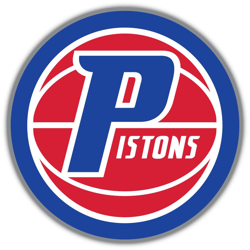 Detroit Pistons NBA Logo Sport Car Bumper Sticker Decal “SIZES”