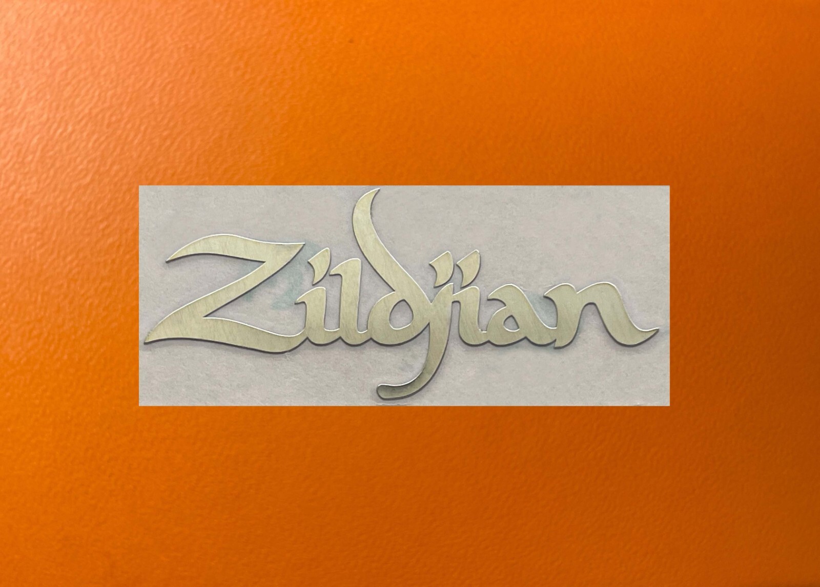 1 pcs Zildjian Cymbals Golden Color Mirror Sticker Logo Decal Badge 2″ wide