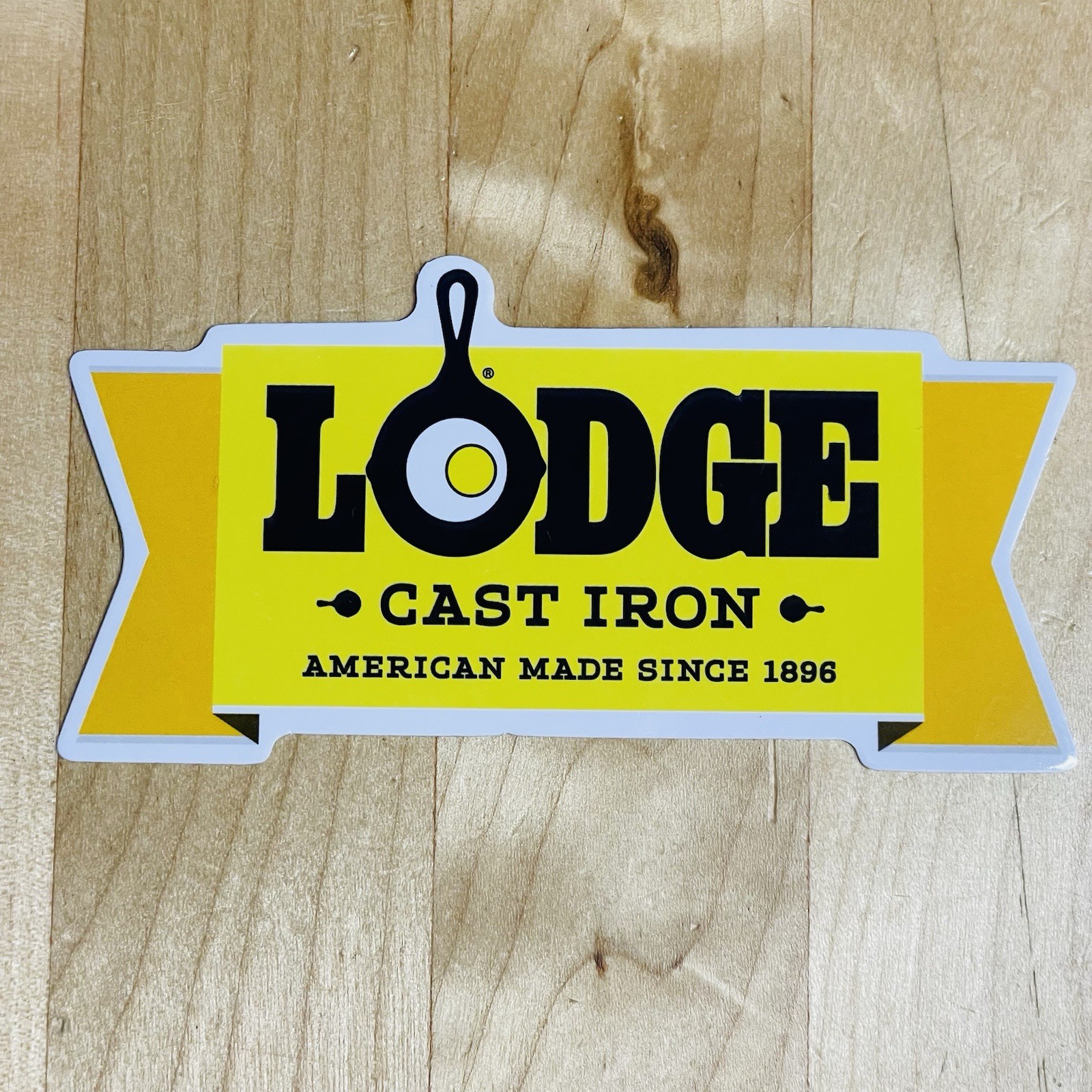 Lodge Cast Iron USA 3.5″ Glossy Vinyl Outdoor Sticker Camping Gear Stove Decal