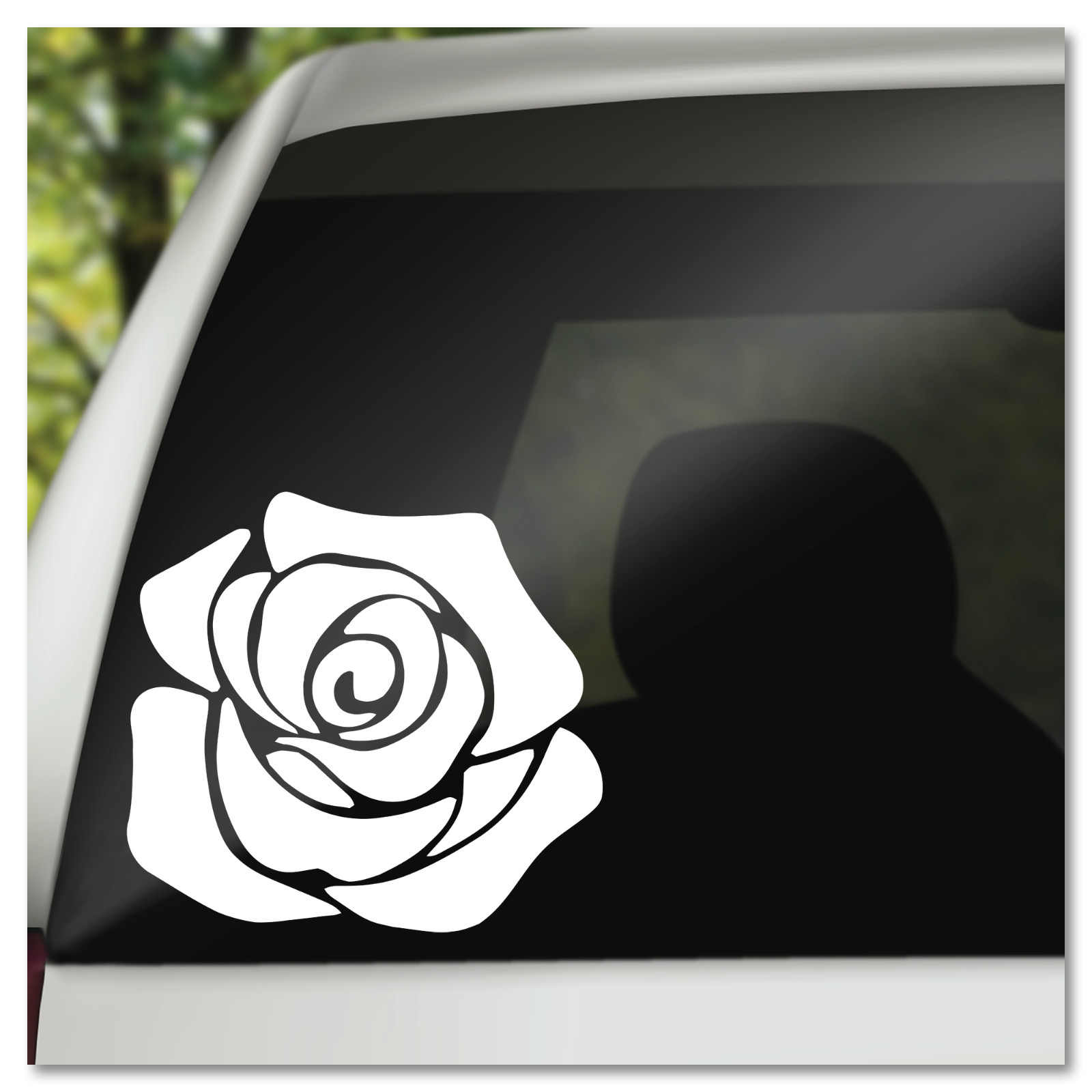 6″ Simple Rose Nature Vinyl Decal Sticker