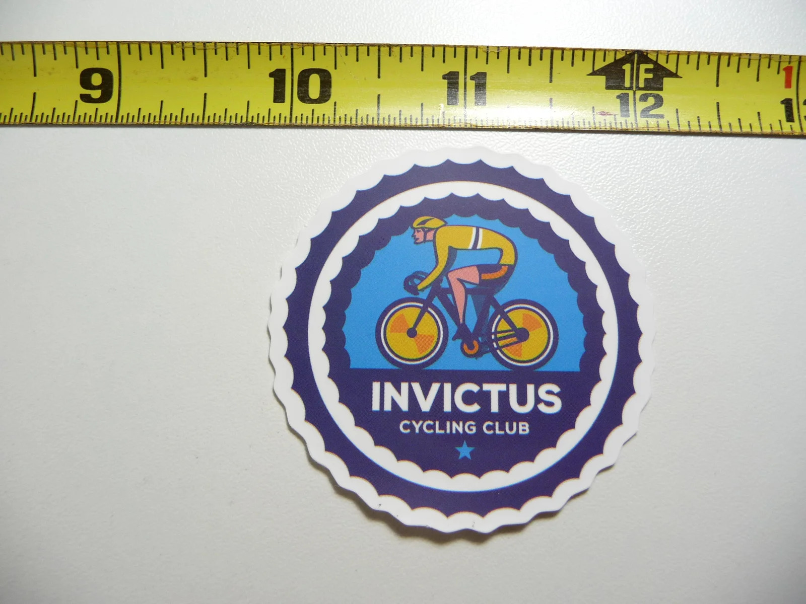 MTB MOUNTAIN BIKE INVICTUS CYCLING CLUB SMALL STICKER DECAL RIDE RIDER