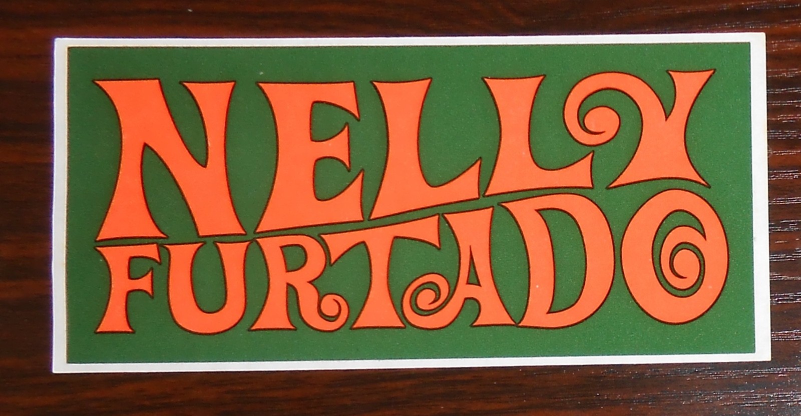 Nelly Furtado Sticker Promo 6×3