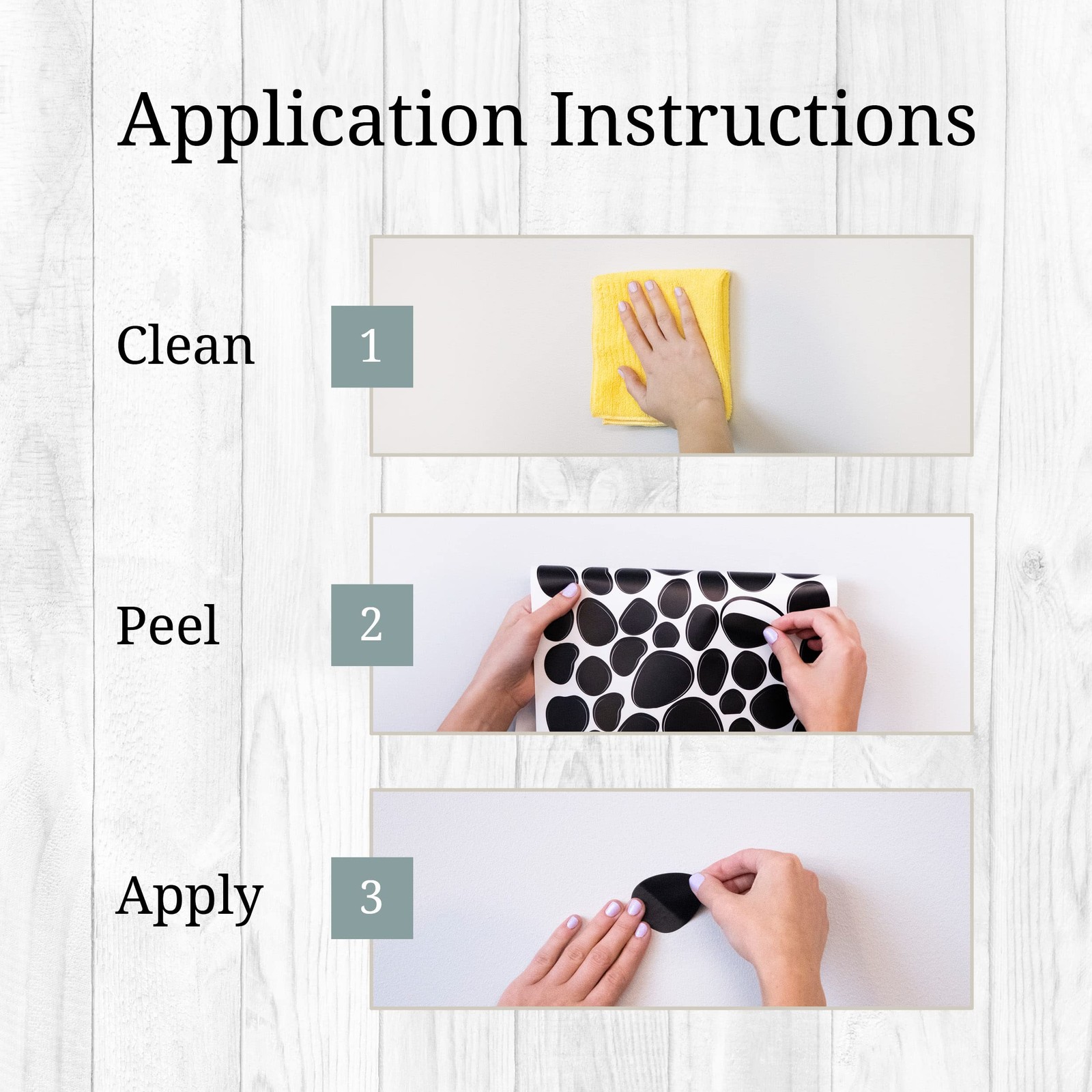 Decalcomania Irregular Black Dots Wall Decals – Set of 216 Small Dalmation Do…