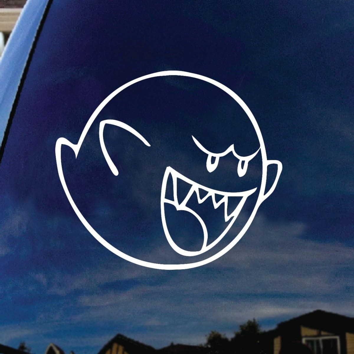 Durable 4” Irregular Boo Cartoon Window Decal – Perfect for Cars & Laptops