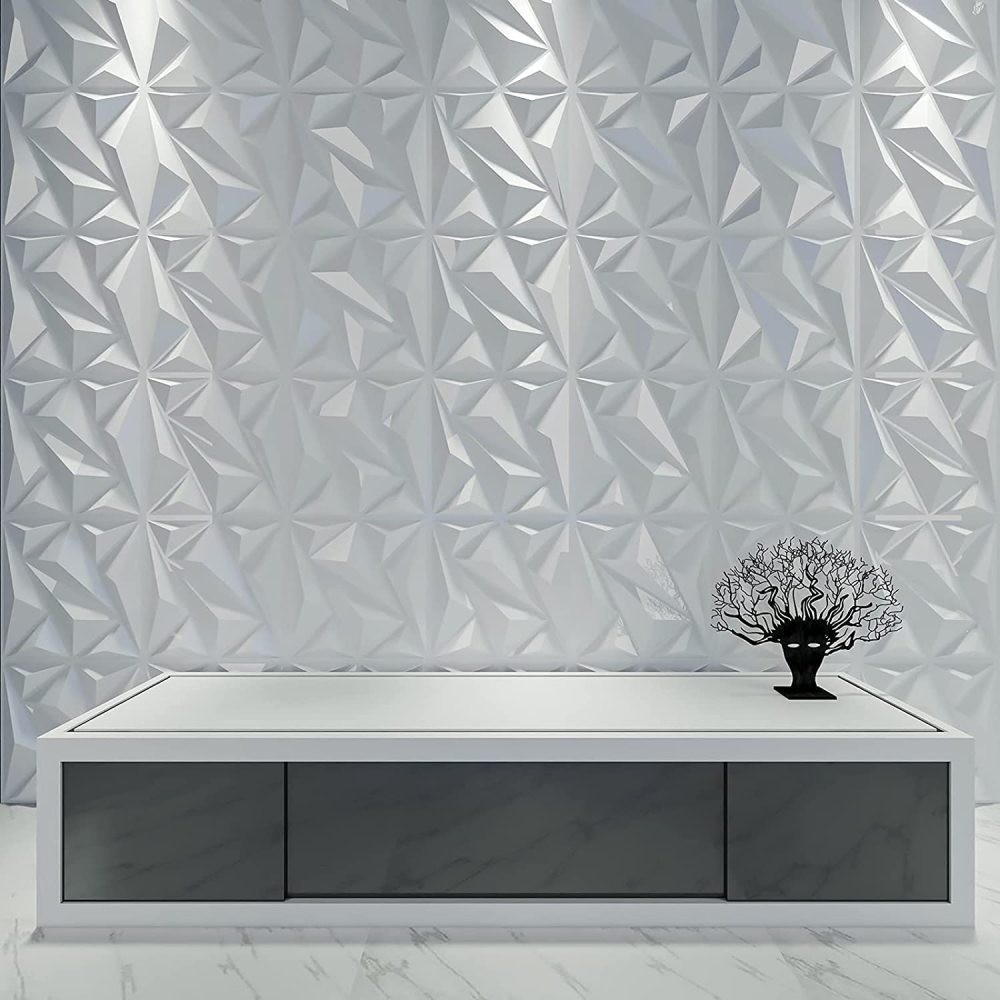 PVC Wall Panels 12 Pcs Covering Cladding Decorative 3D For Kitchen Bedroom