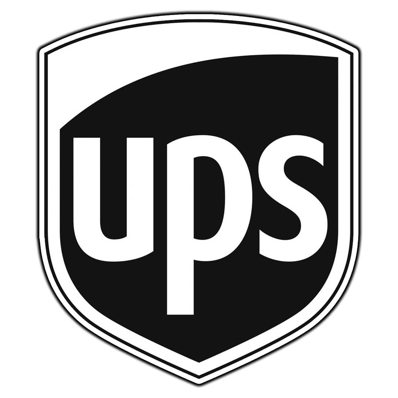 UPS Black & White Logo #2 Sticker Waterproof Vinyl Decal Die-Cut Car Laptop