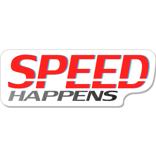 Speed Happens Driving Drift car bumper sticker decal 8″ x 3″