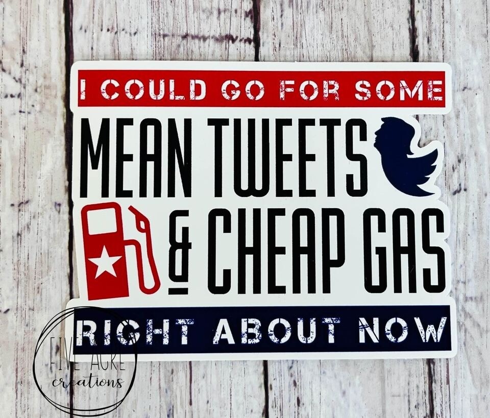 Funny Gas Prices Sticker • Waterproof 4”x6” Car Decal • Laptop Decal