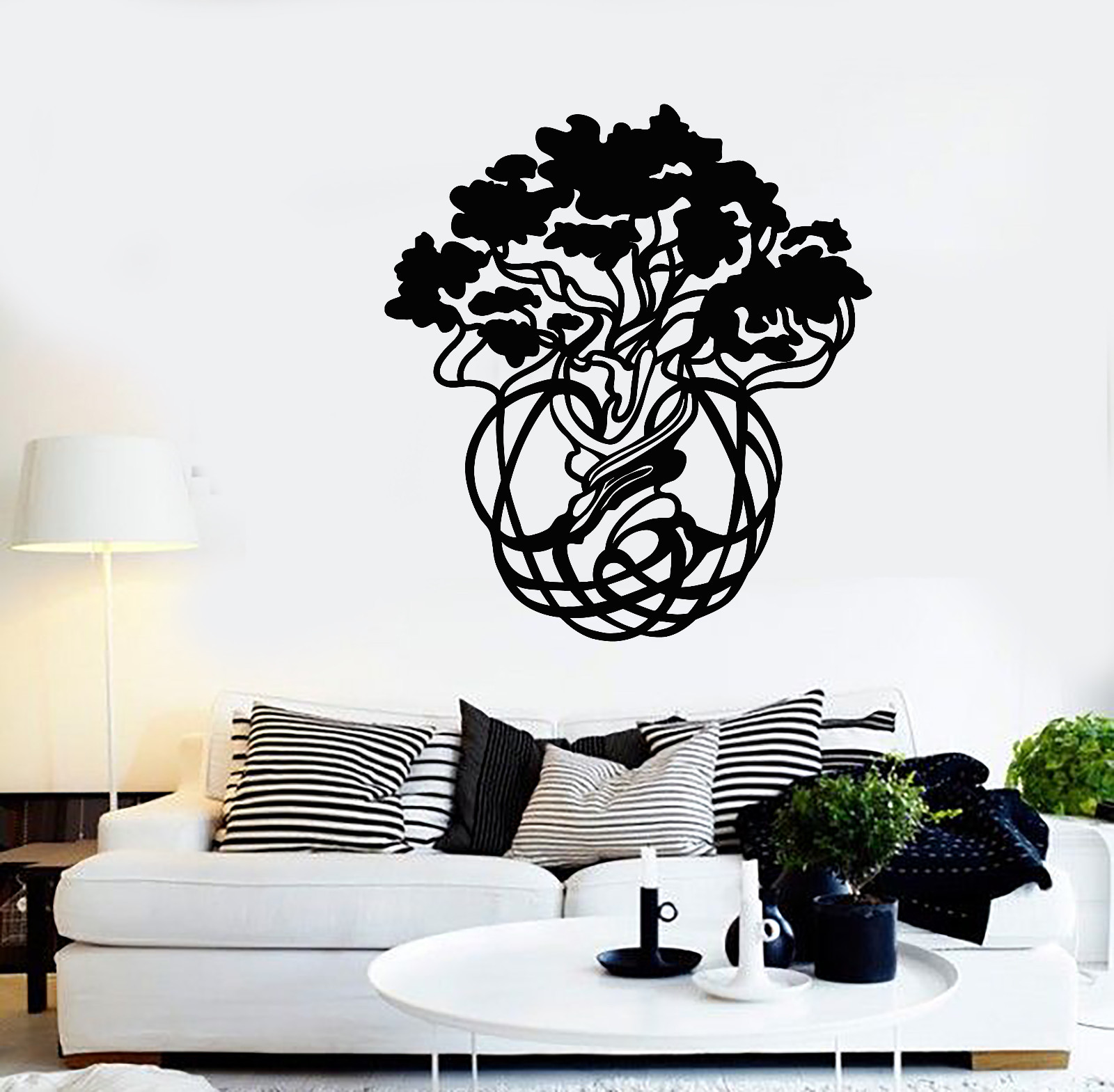 Vinyl Wall Decal Family Celtic Tree Of Life Ethnic Style Nature Stickers 1683ig