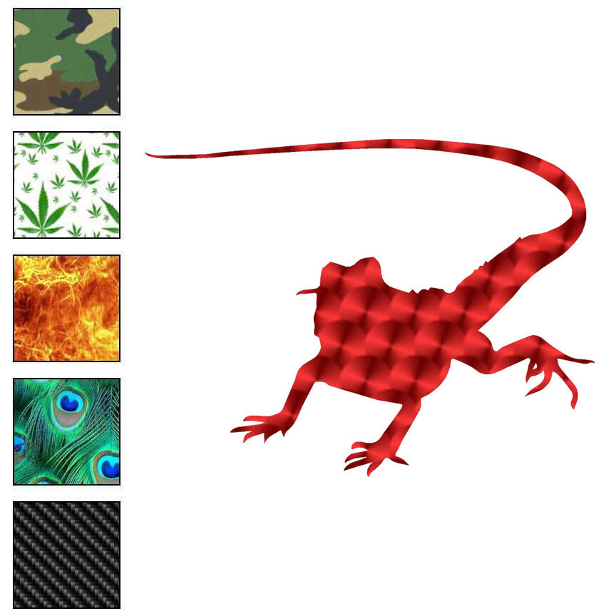 Lizard Iguana Reptile, Vinyl Decal Sticker, 40 Patterns & 3 Sizes, #6803