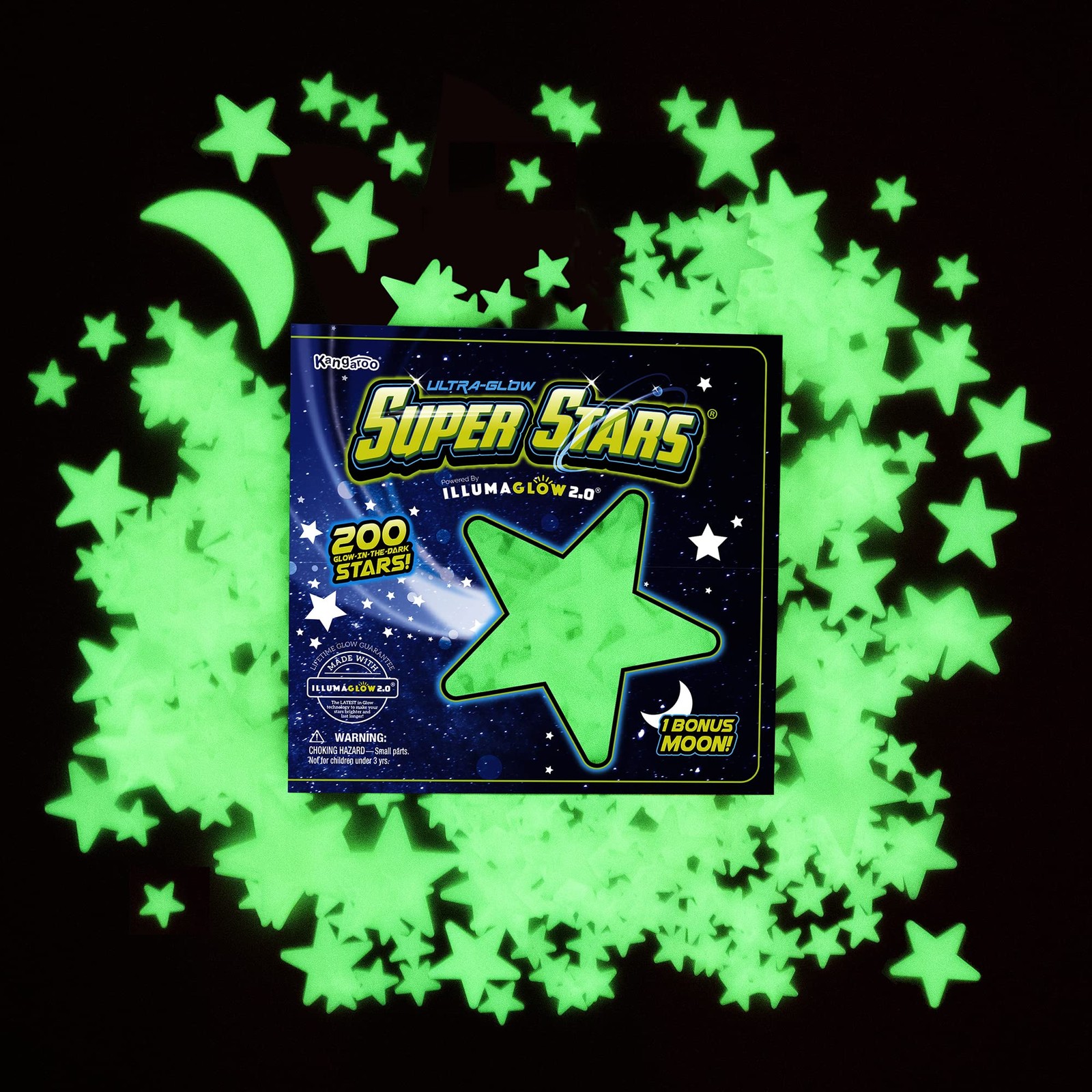 Glow in The Dark Stars Includes Installation Material and Star map, 200 Glow…