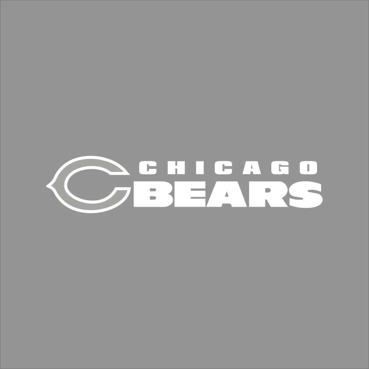 Chicago Bears #9 NFL Team Logo 1 Color Vinyl Decal Sticker Window Car Wall