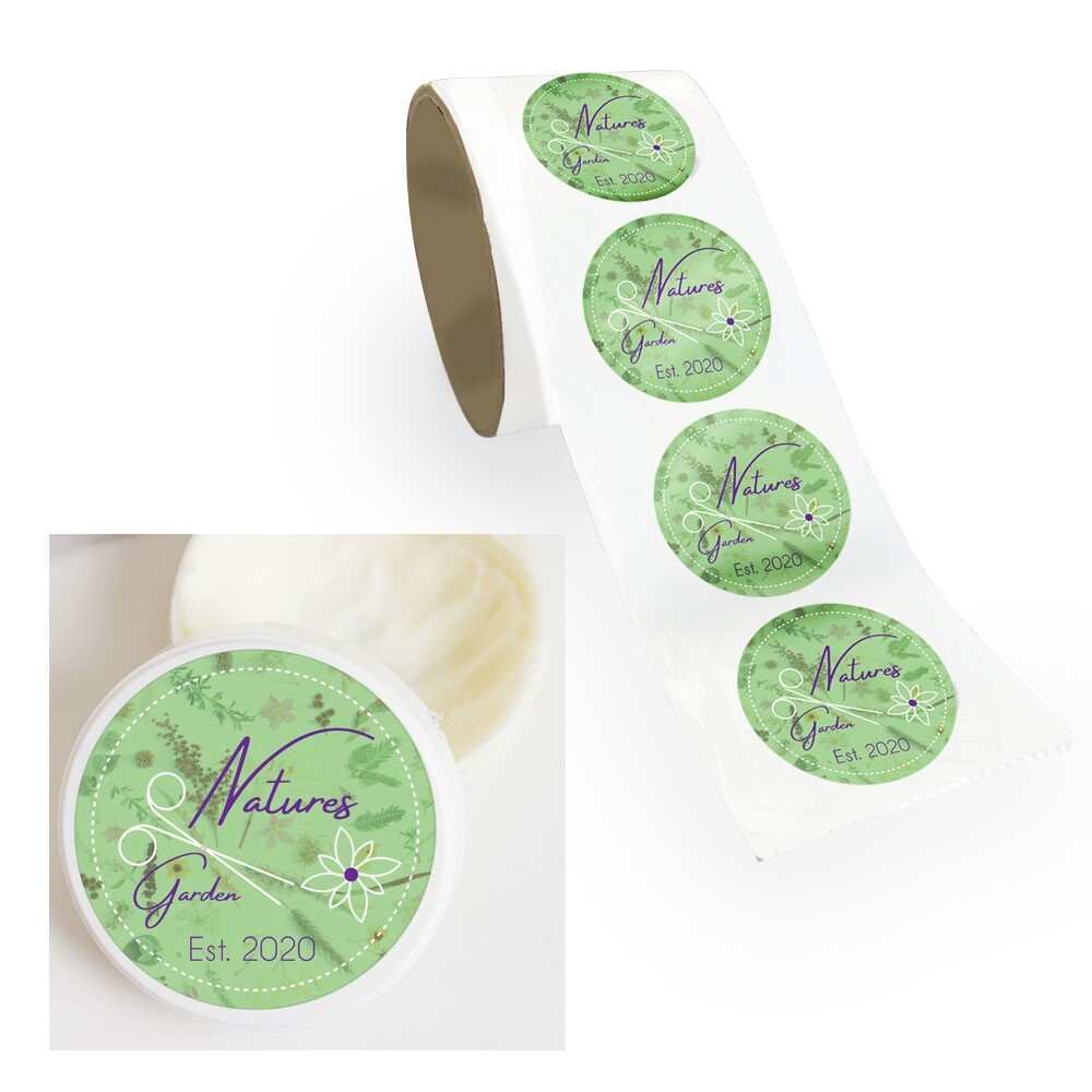 Custom Printed Circle Roll Labels / Stickers Full Color Printed Labels Circle