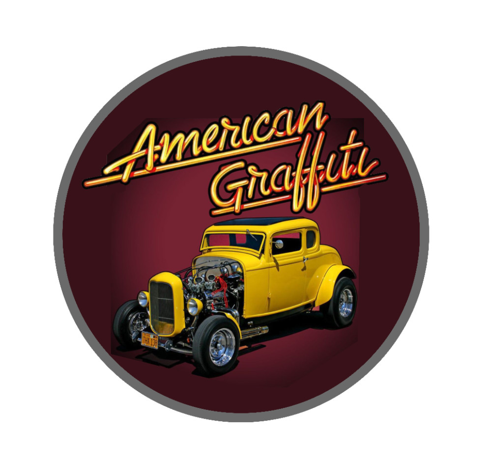 Car Classics – American Graffiti 1932 Ford Deuce Coupe 4″ Vinyl Decal Handmade