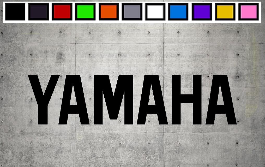 YAMAHA WORD LOGO Vinyl Decal Sticker Emblem Car Truck Window 4″ 6″ 8″