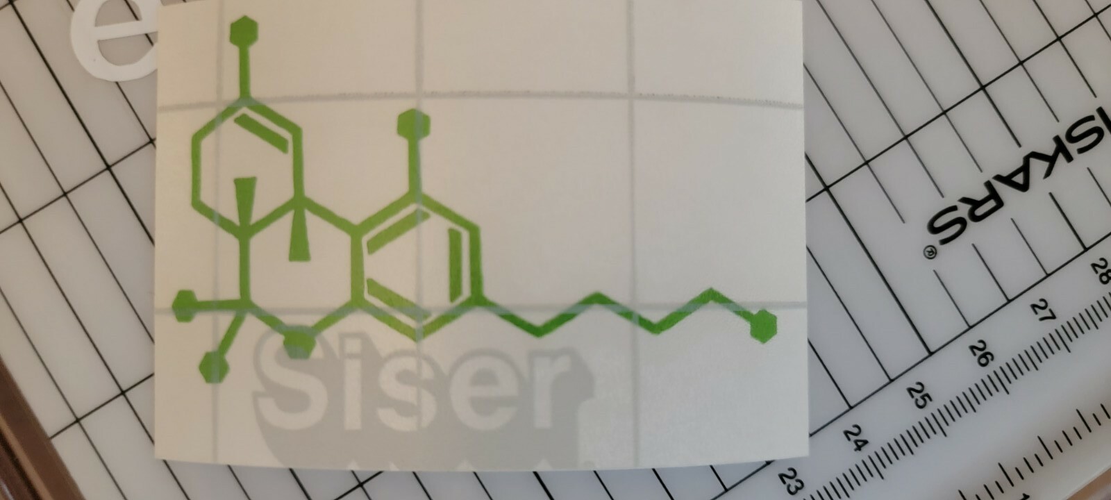 THC Molecule weed Cannabis Vinyl Decal Sticker 420 Marijuana pot 2.5