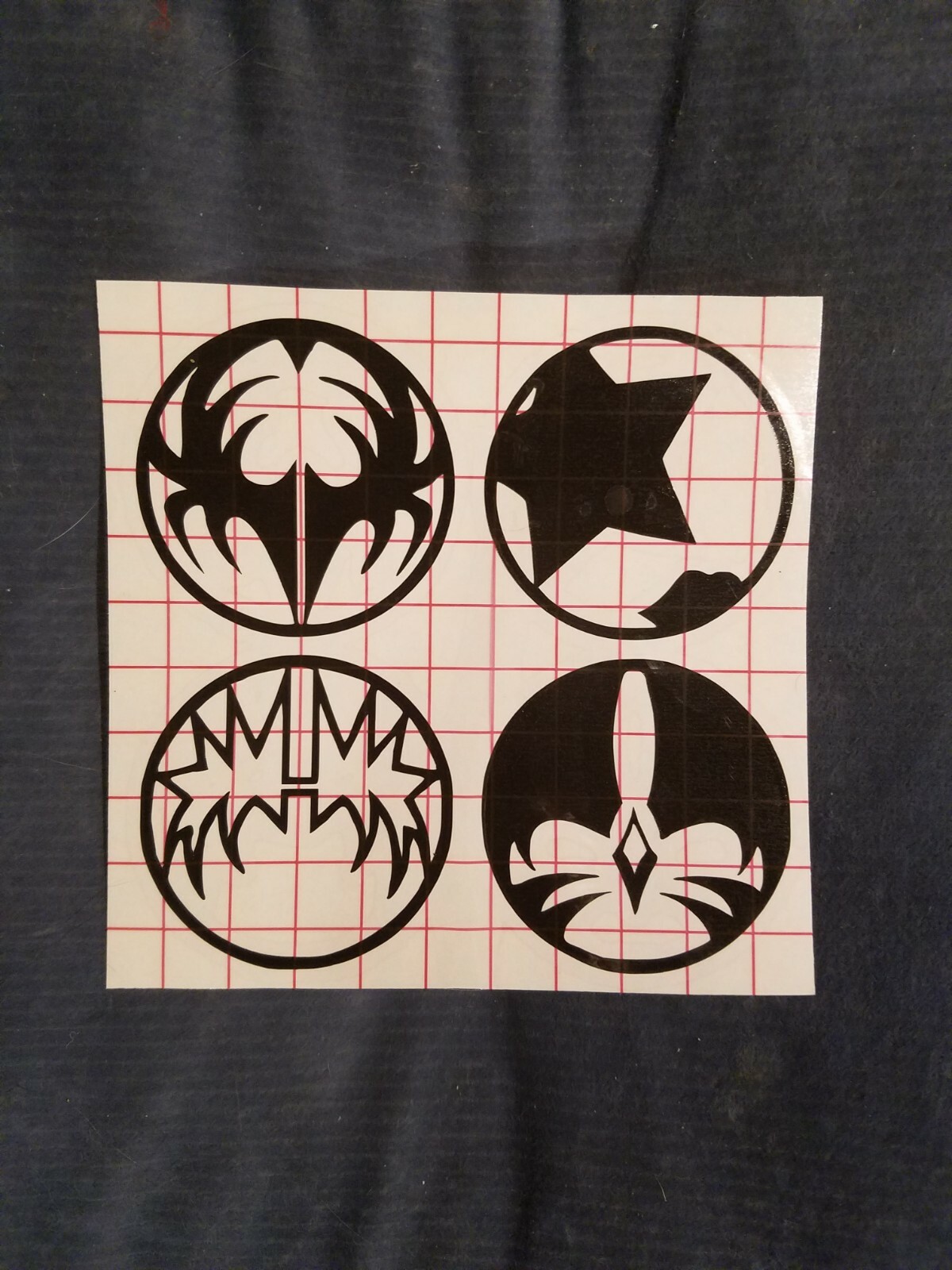 KISS Faces Logo Vinyl Decal