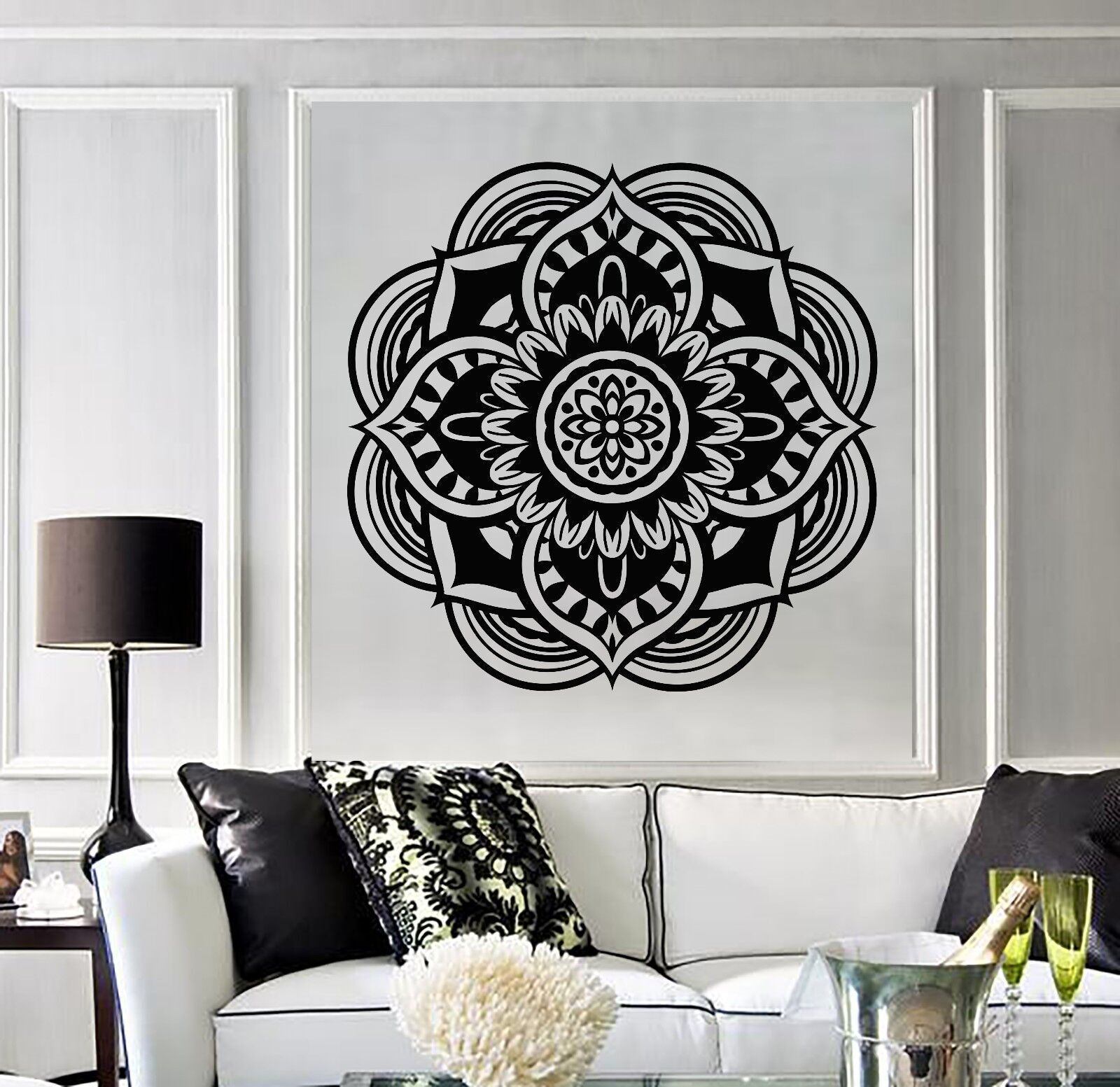 Vinyl Decal Mandala Buddhist Hindu Religion Symbol Wall Stickers (657ig)