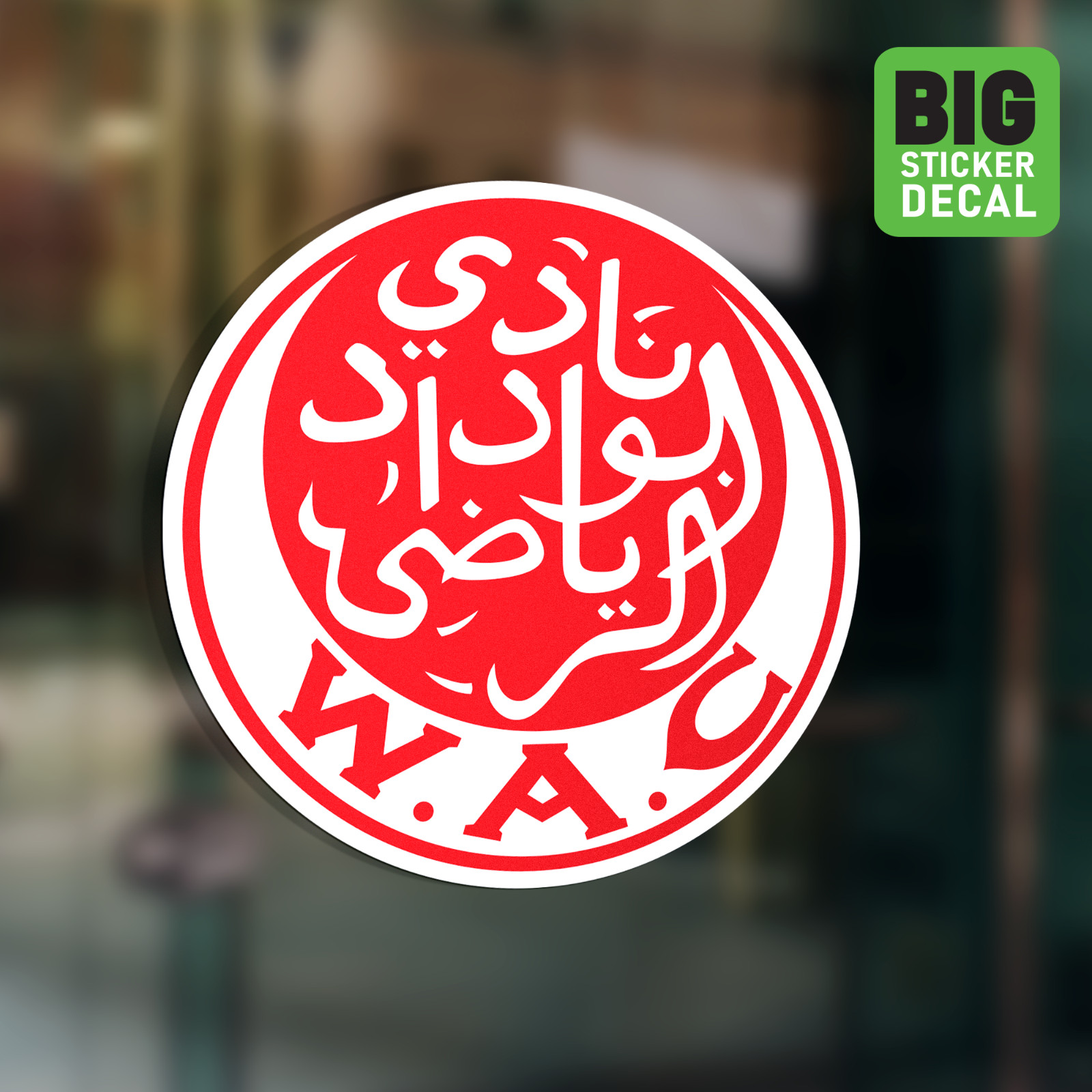 Wydad Casablanca Morocco Big Laminated Vinyl Sticker Car Decal Calcomania Carro