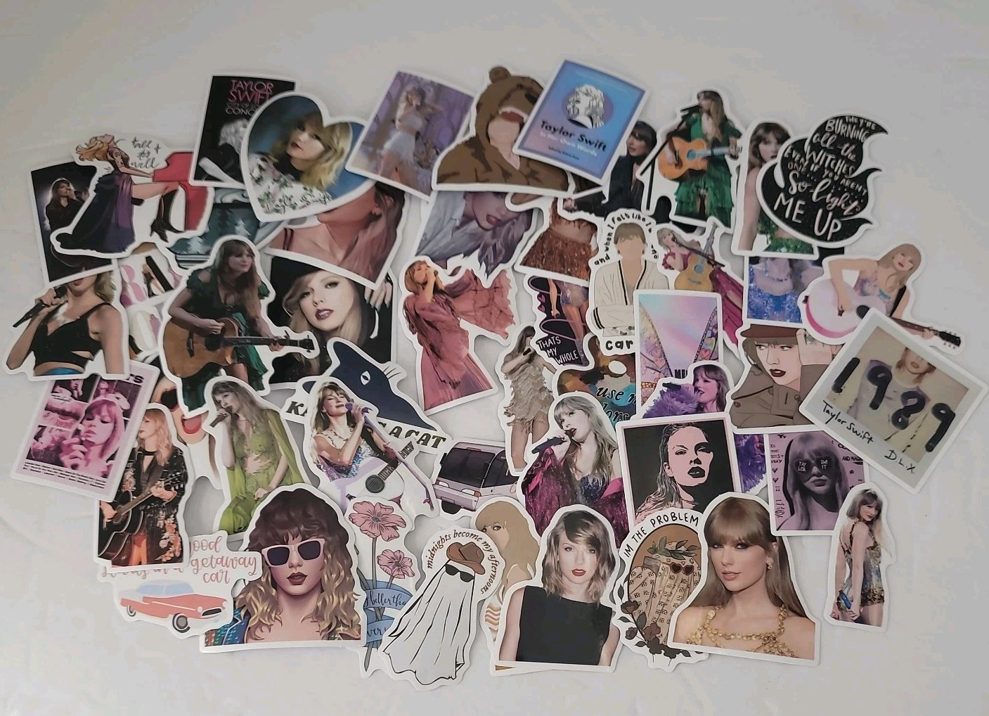 50Pcs Taylor Swift Vinyl Decal Graffiti Stickers Notebook Laptop Mug Skateboard