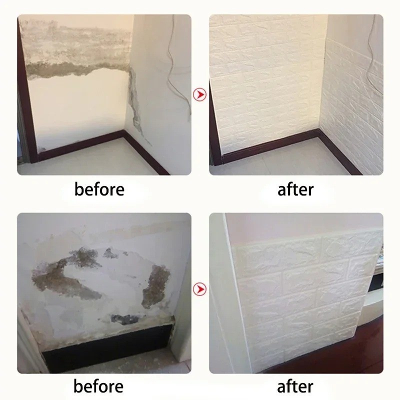 Brick Wall Sticker Self-Adhesive Wallpaper 3D Tile Foam Panel Waterproof Sticker