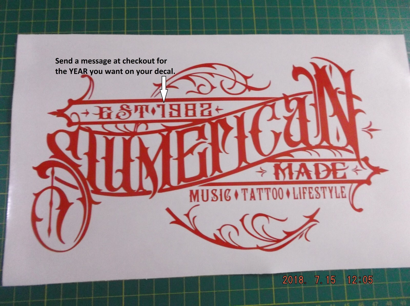 SLUMERICAN MADE Decal – Car,Truck,Window,Laptop or Smooth Surface 8″,10″,12″&18″
