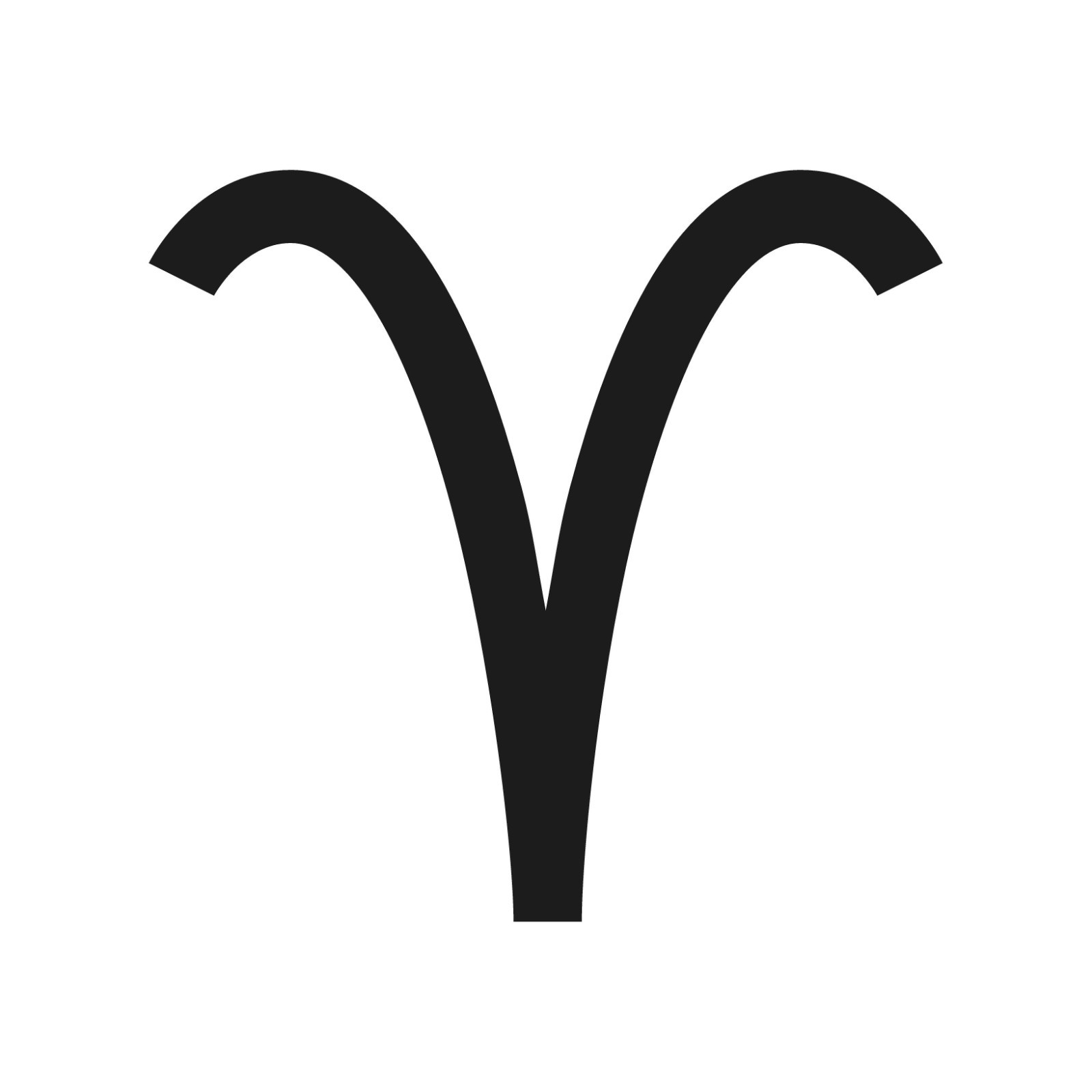 Aries Modern Astrology Symbol Vinyl Decal Minimalist Zodiac Art Sticker