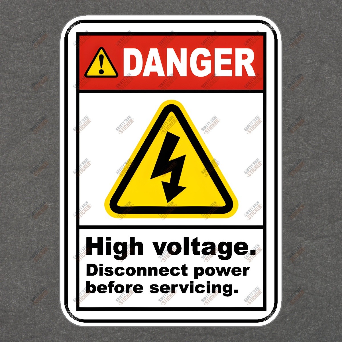 High Voltage Danger Sign OSHA Compliant Safety Sticker Workplace #326182