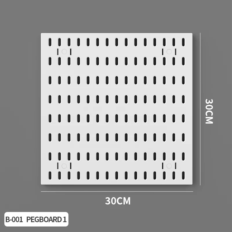 Home & Office Desktop Pegboard: Height-Adjustable Standing Storage Rack for Supp