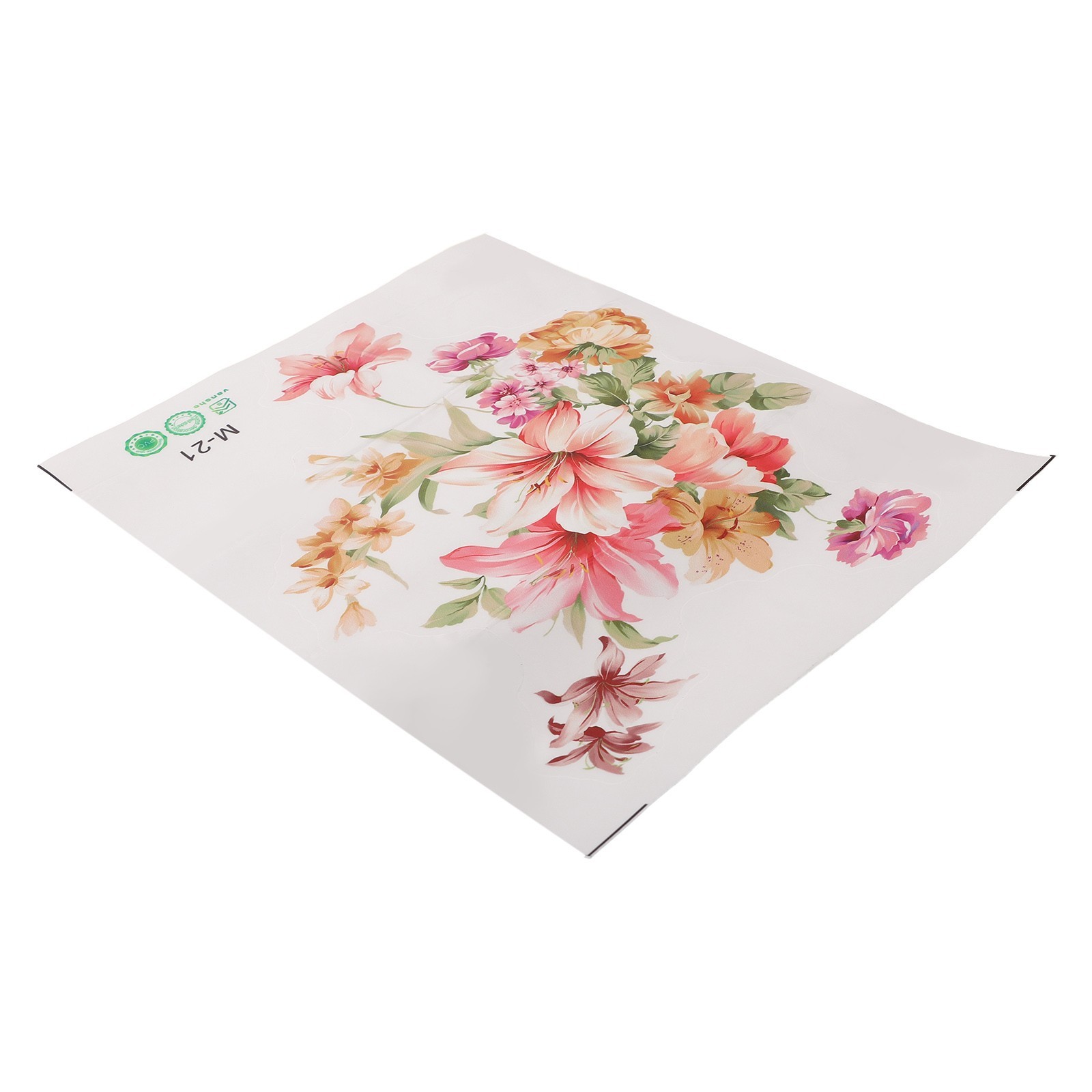 Wall Sticker Romantic Flowers Waterproof For Room Decoration Wedding Decoration